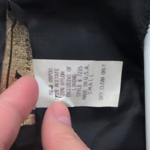 R&K Evening Velvet Floral Evening Jacket Size Small - Picture 3 of 6